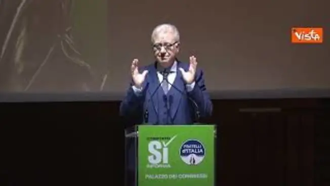 Leggi l'articolo: Referendum giustizia, Mantovano: Occasione storica, c'è coraggio di arrivare fino in fondo