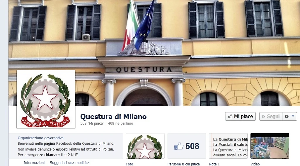 La Polizia di Milano sbarca sui social: apre la pagina Facebook e Twitter