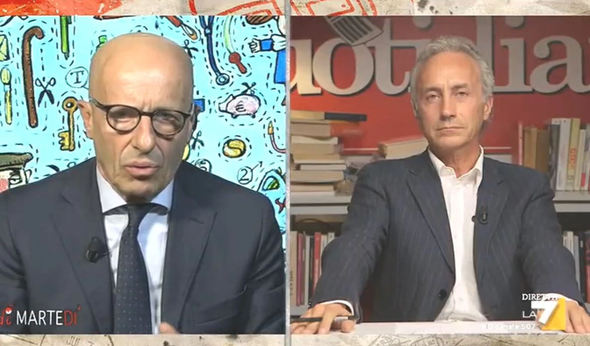 DiMartedì, Alessandro Sallusti a Marco Travaglio: "Renzi ha difeso i genitori dal tuo processo mediatico"