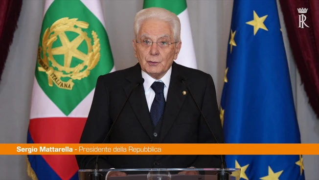 Mattarella "La legge del più forte semina lutti e distruzioni"