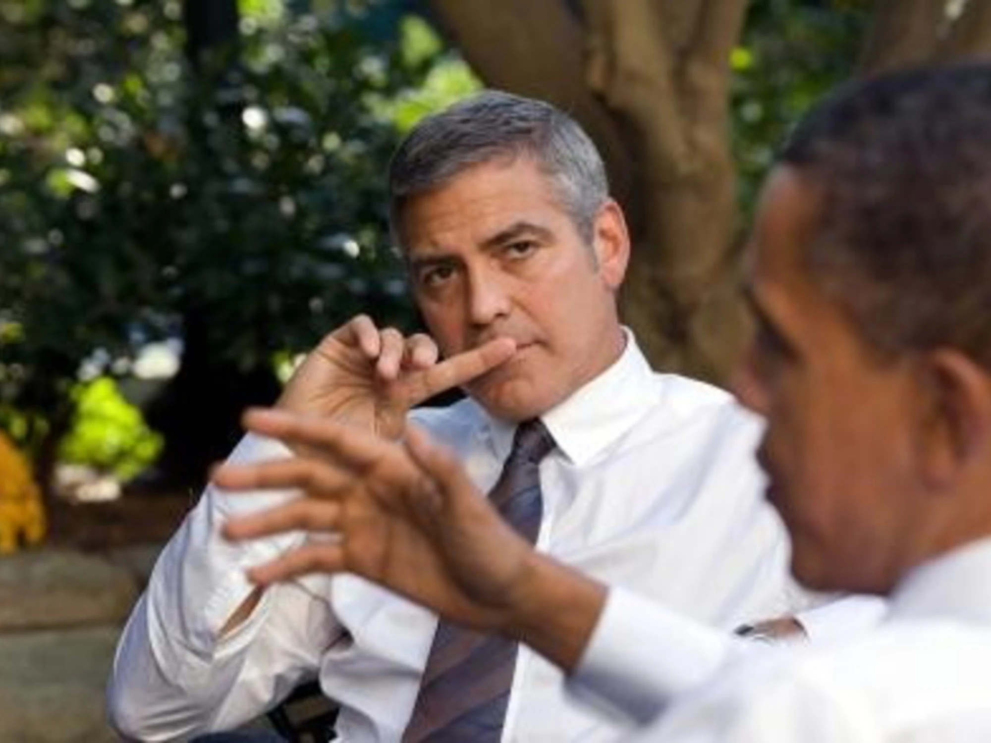 George Clooney con il presidente americano Barack Obama