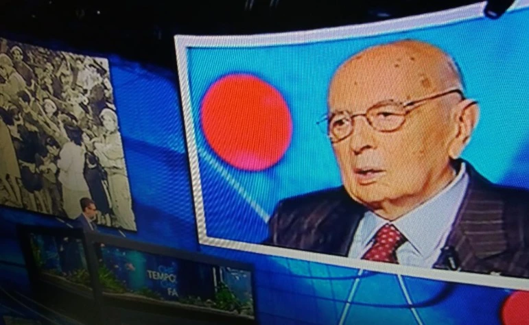 Giorgio Napolitano ospite da Fabio Fazio, sul governo non risponde a nulla