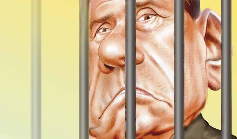 Berlusconi in gabbia, visto da Benny