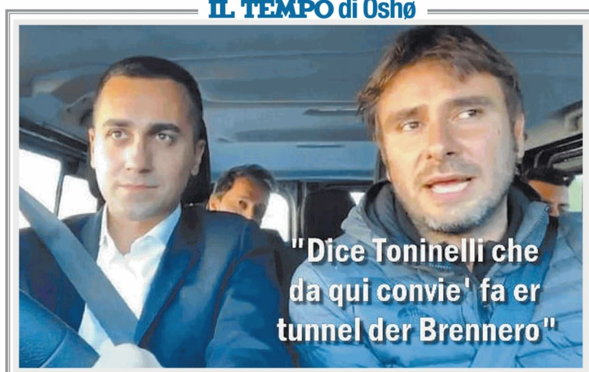 Tempo, Di Maio e Di Battista in viaggio: la prima pagina da godere, zimbelli d'Italia