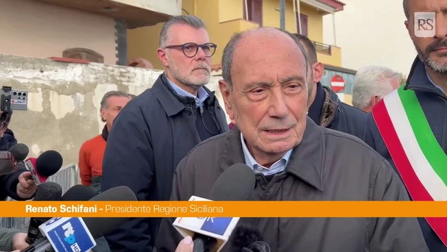 Maltempo, Schifani nel Messinese "Sul reperimento dei fondi siamo sereni"