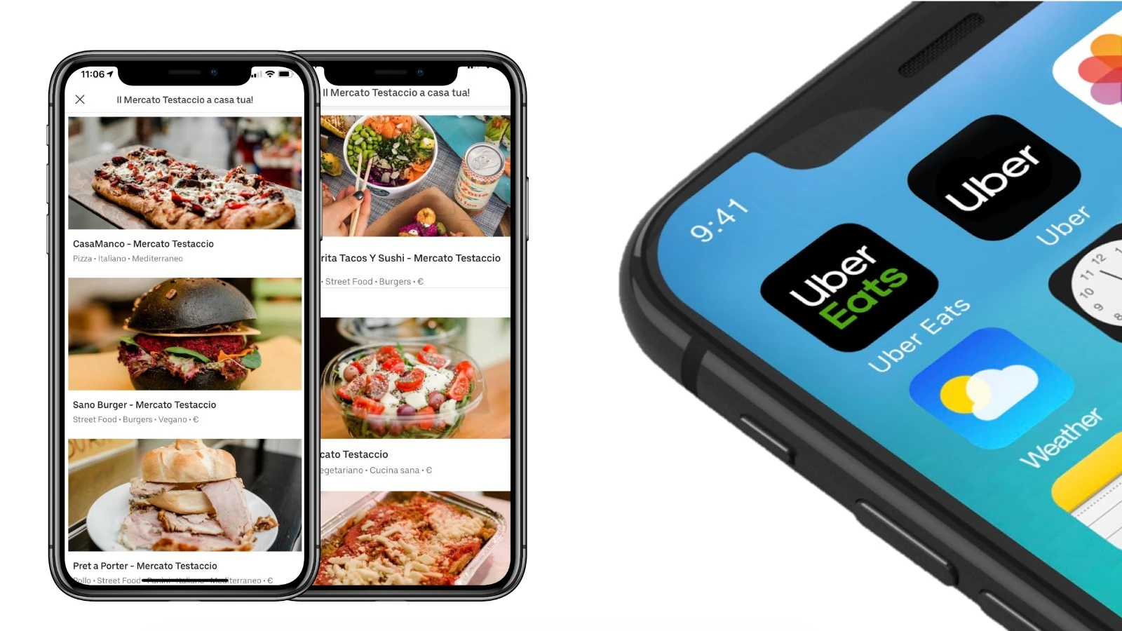 I banchi del mercato di Testaccio arrivano a casa tua su 'Uber Eats'