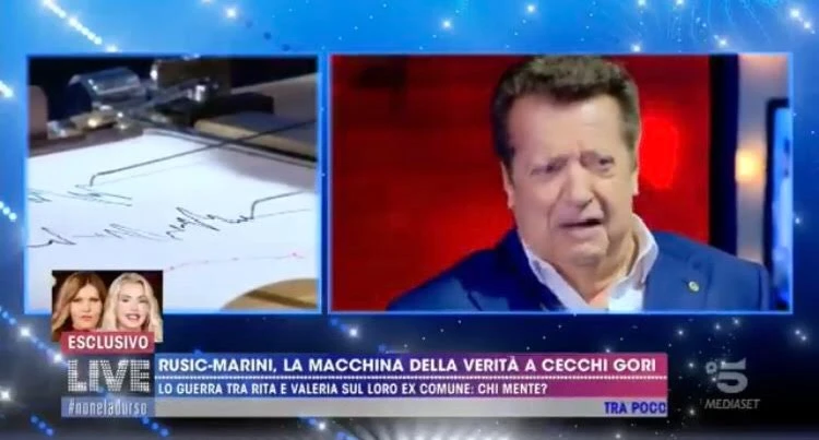 Vittorio Cecchi Gori, macchina della verità dalla D'Urso: in diretta parole clamorose su Rita Rusic e Marini