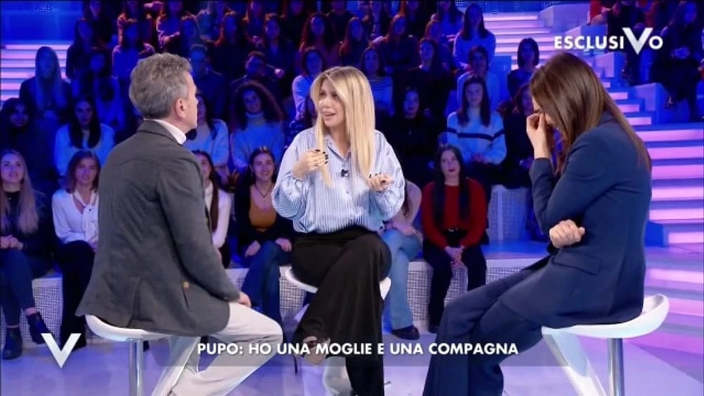 Verissimo, Pupo scandalizza Wanda Nara davanti a Silvia Toffanin: "Due donne", gelo in studio