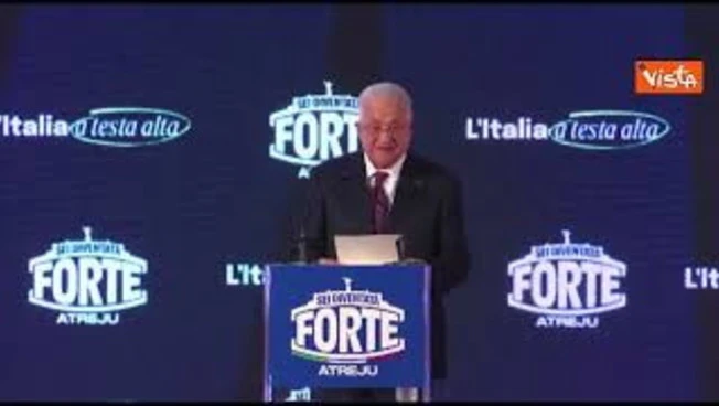 Abu Mazen ad Atreju: Auspico che Italia riconosca lo Stato palestinese