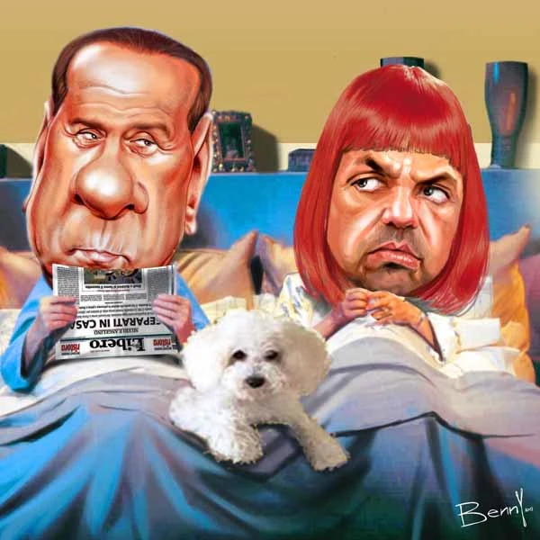 Il Cav e Angelino, visti da Benny