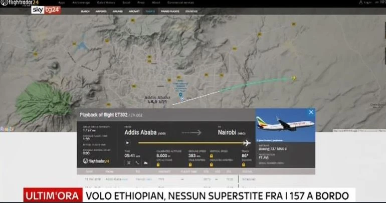 Etiopia, precipita Boeing della Ethiopian Airlines diretto a Nairobi: &quot;157 a bordo, nessun superstite&quot;
