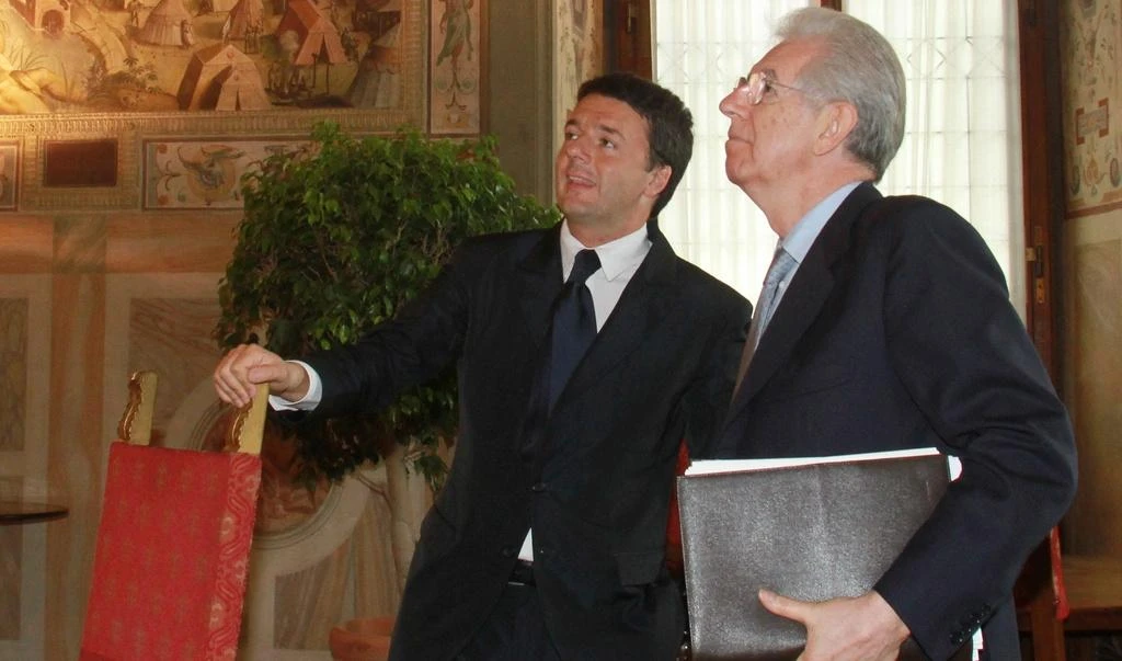 Matteo Renzi e Mario Monti