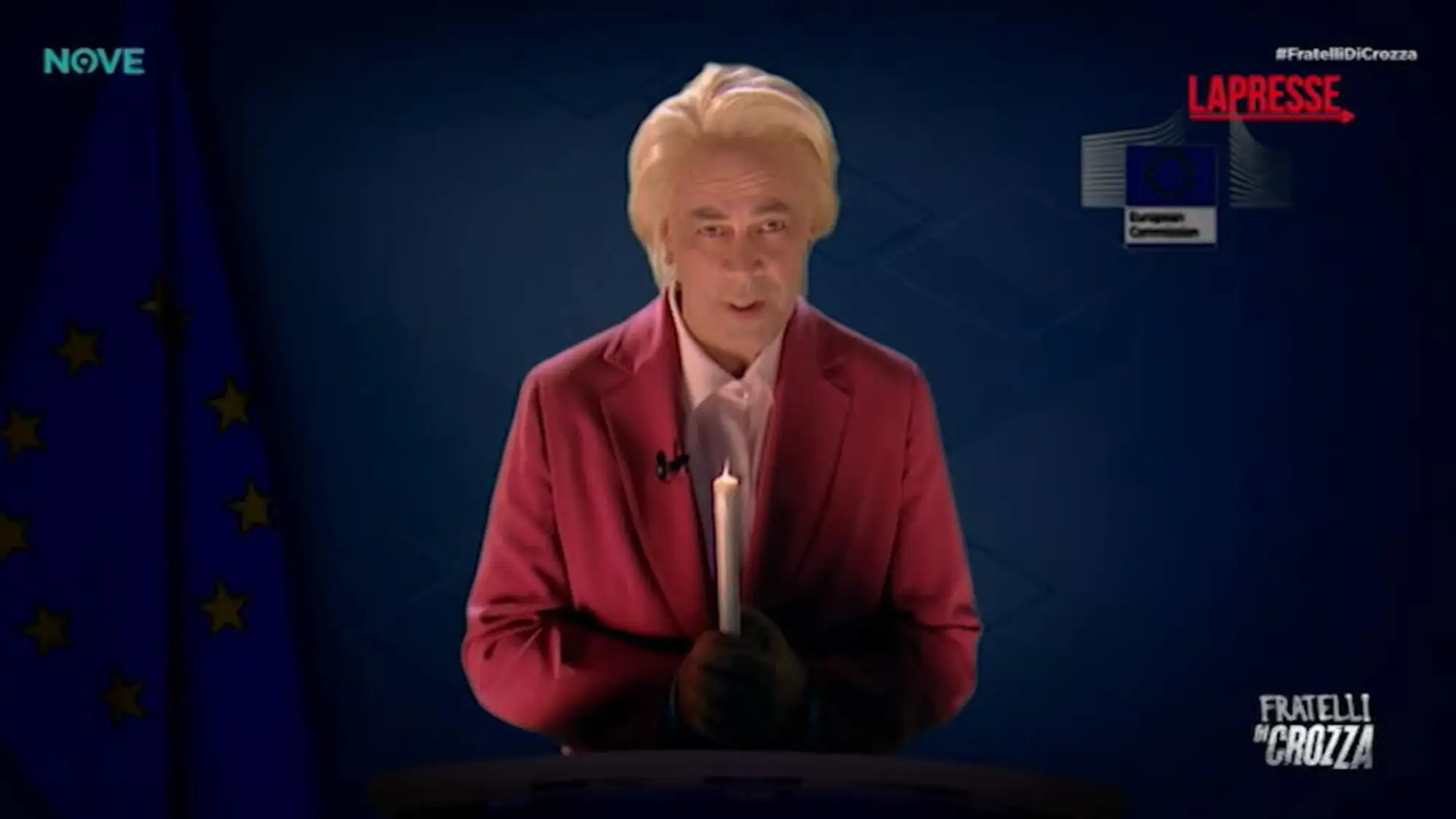 La Von der Leyen di Crozza, candela in mano: "Ghe n'è minga..."