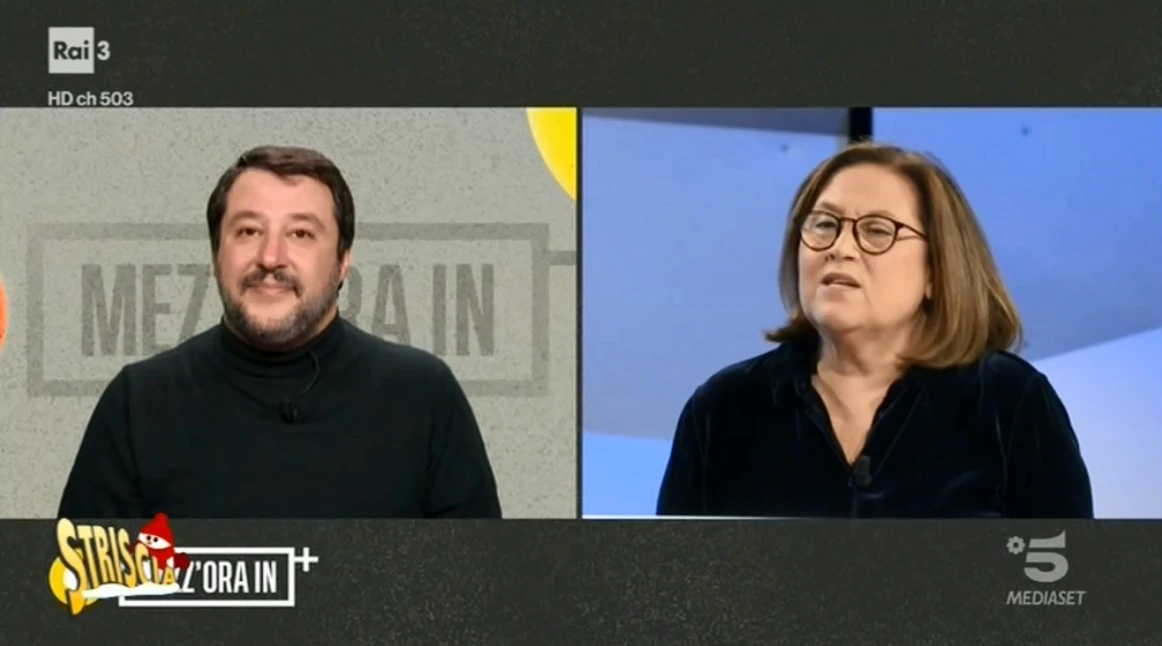 Striscia la Notizia, Lucia Annunziata e il lapsus contro Salvini? Il terribile sospetto di Ezio Greggio