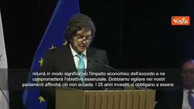 Firma Mercosur in Paraguay, Presidente argentino Milei: Accordo grazie a impegno mia amica Meloni