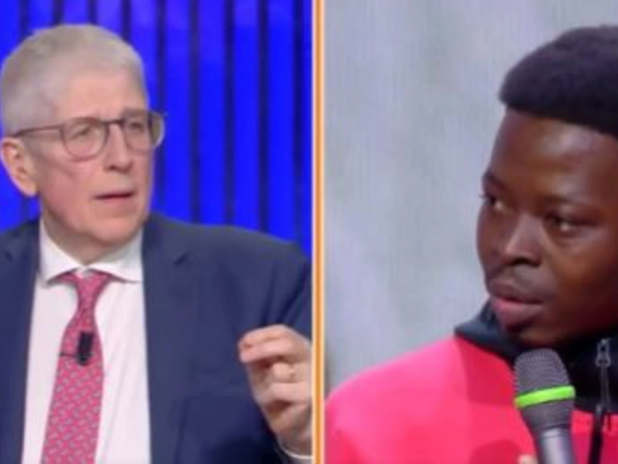 Dritto e Rovescio, Adama provoca? Cruciani lo smonta subito