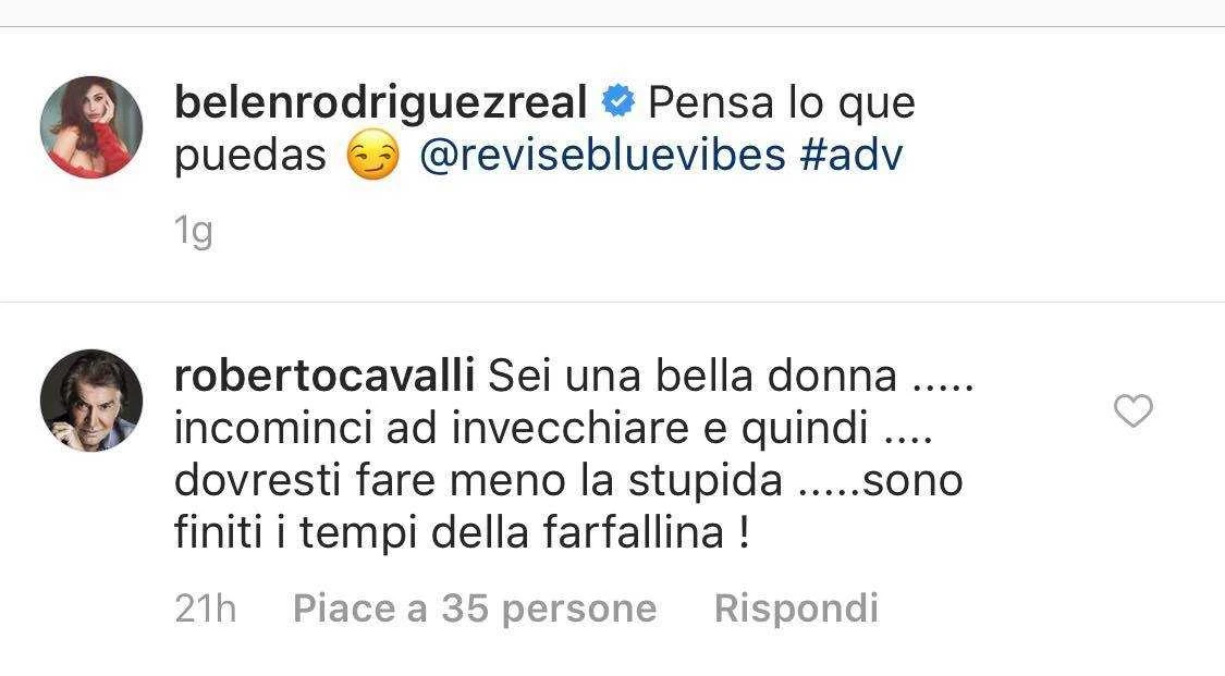 Belen Rodriguez, orrore di Roberto Cavalli: "Sei invecchiata, non fare la stupida. La tua f***..."