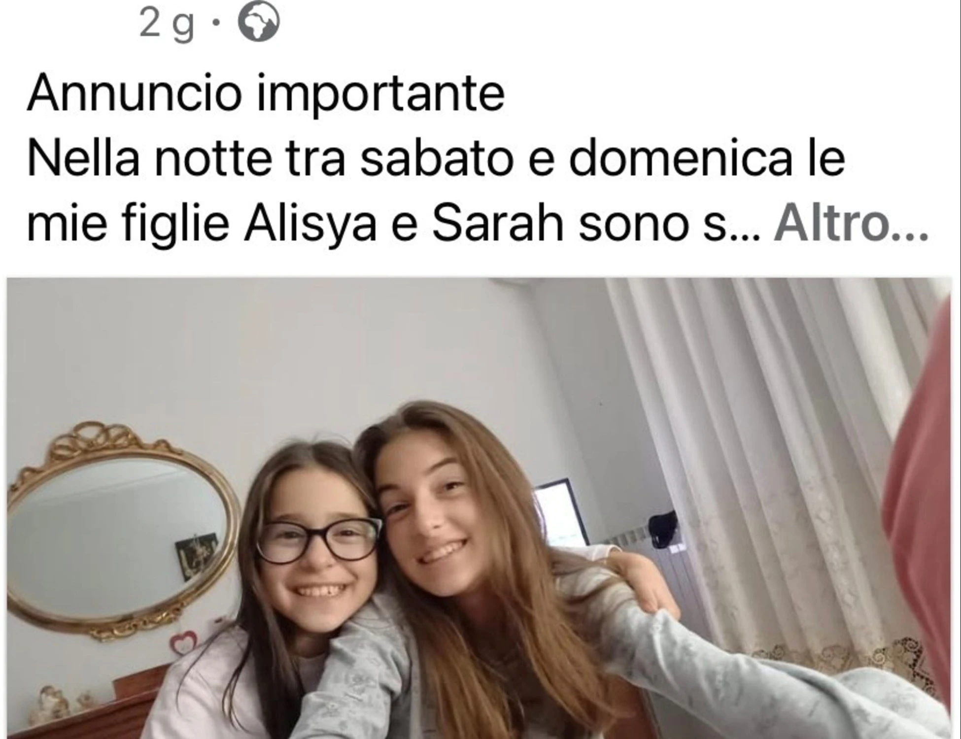 Abruzzo, sorelline di 12 e 16 anni scomparse: chi sono, dove le cercano