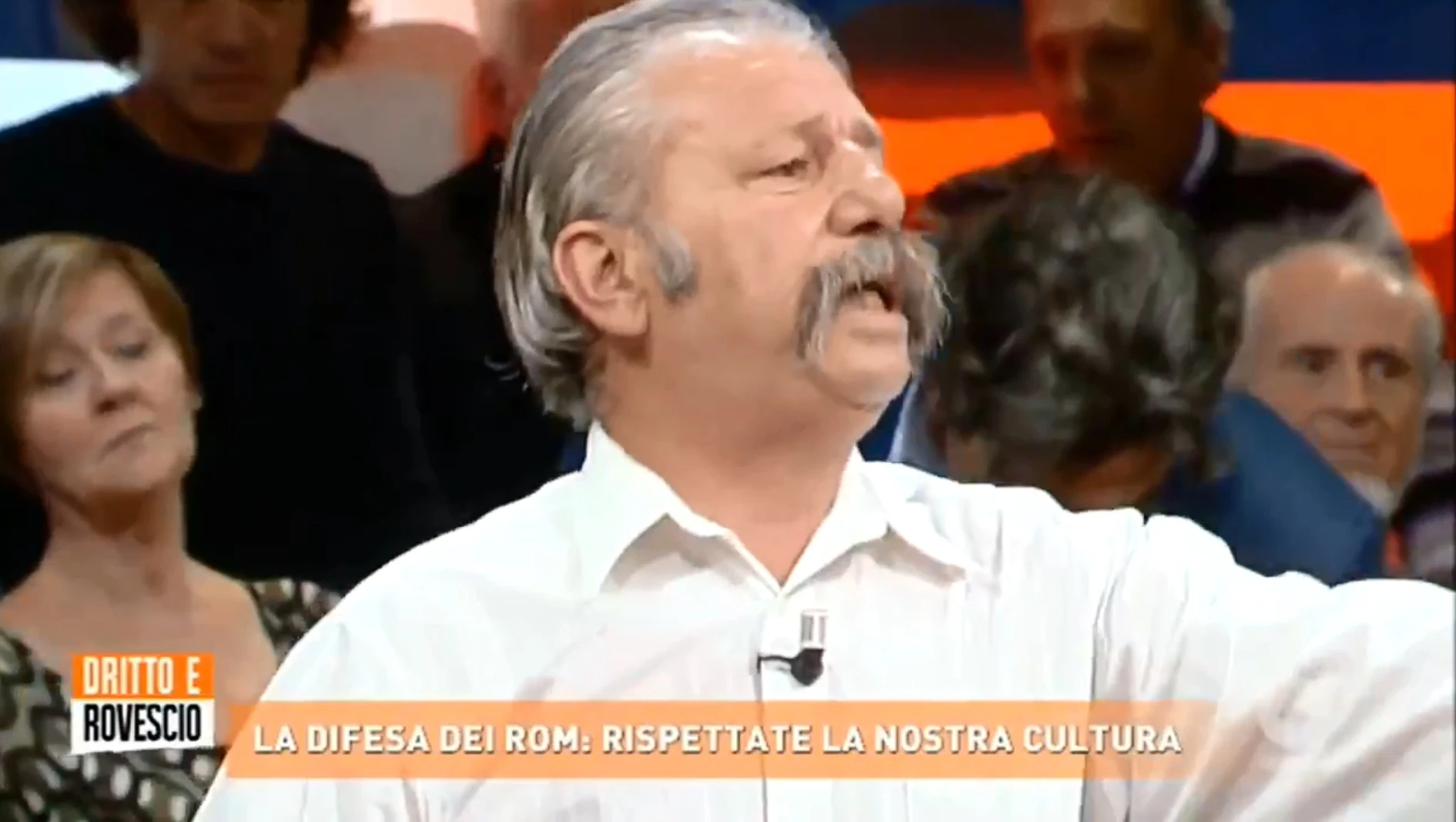 Dritto e Rovescio, il rom: "Normale una 13enne incinta". Delirio in studio, la rabbia di Paolo Del Debbio