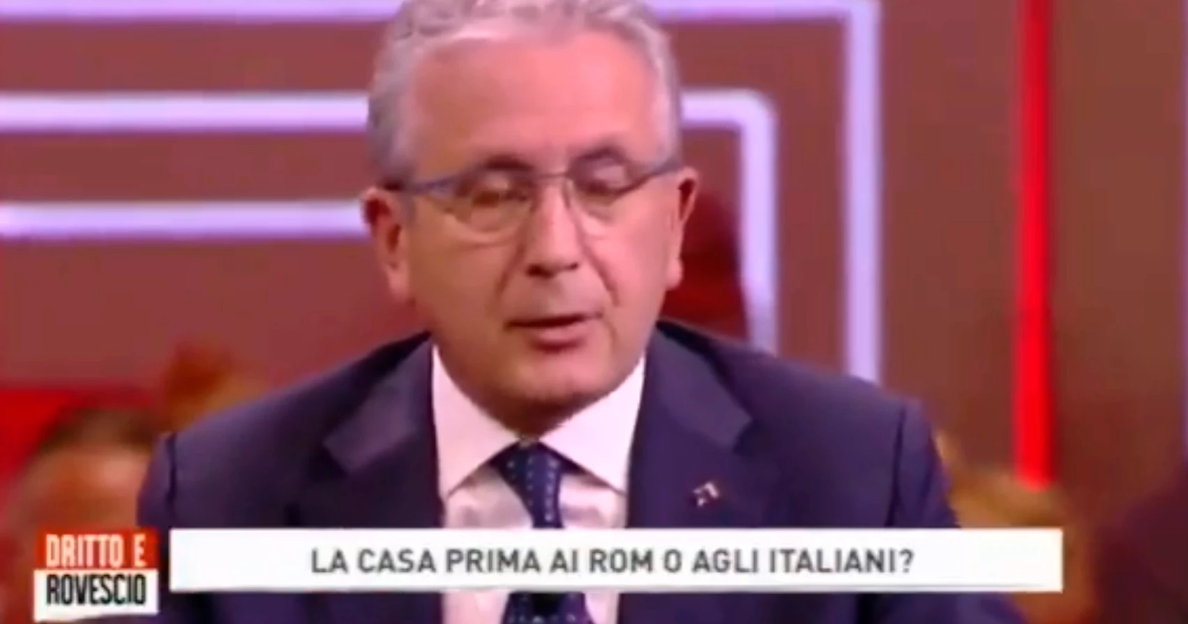 Dritto e Rovescio, Giorgia Meloni contro Gianfranco Librandi: "Un delirio sui rom"