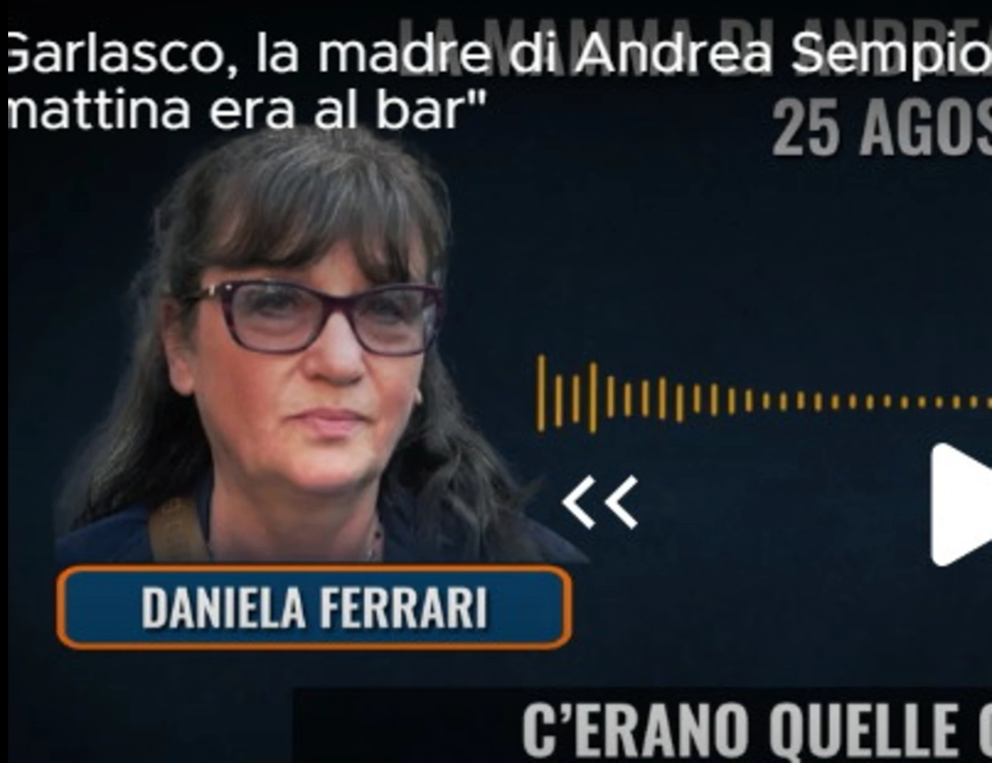 Garlasco, la clamorosa telefonata di mamma Sempio: "Andrea mi disse che quella mattina era al bar"
