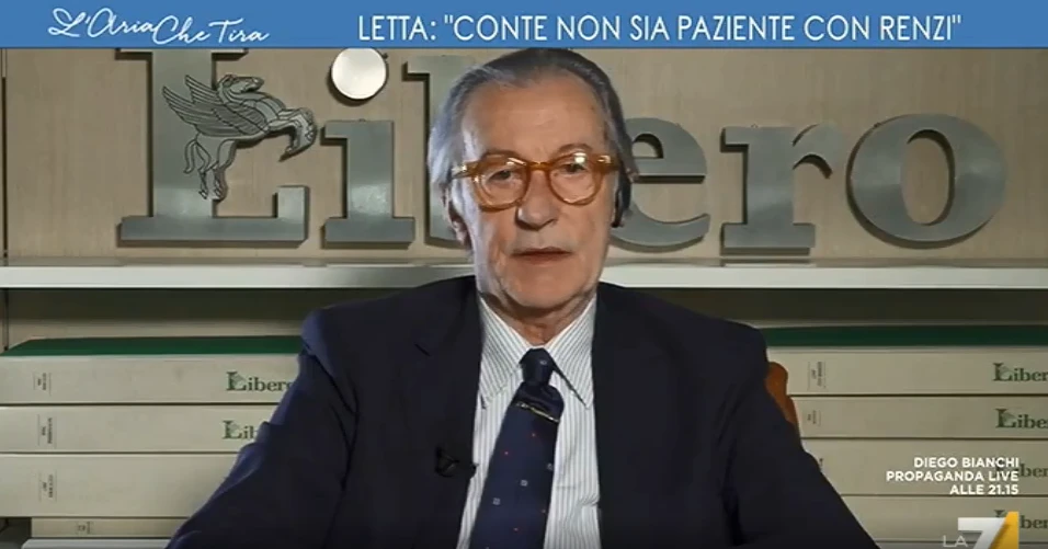 Vittorio Feltri e le voci sulla mossa di Enrico Letta: "Nessuna crisi di governo, M5s e Pd non hanno i voti"