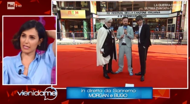 Morgan a Vieni da me svela la canzone in gara a Sanremo 2020? Caterina Balivo preoccupata: "Non cantarla"