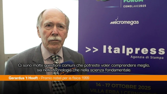 ComoLake, il Nobel Hooft "Meccanica quantistica chiave per tecnologia"