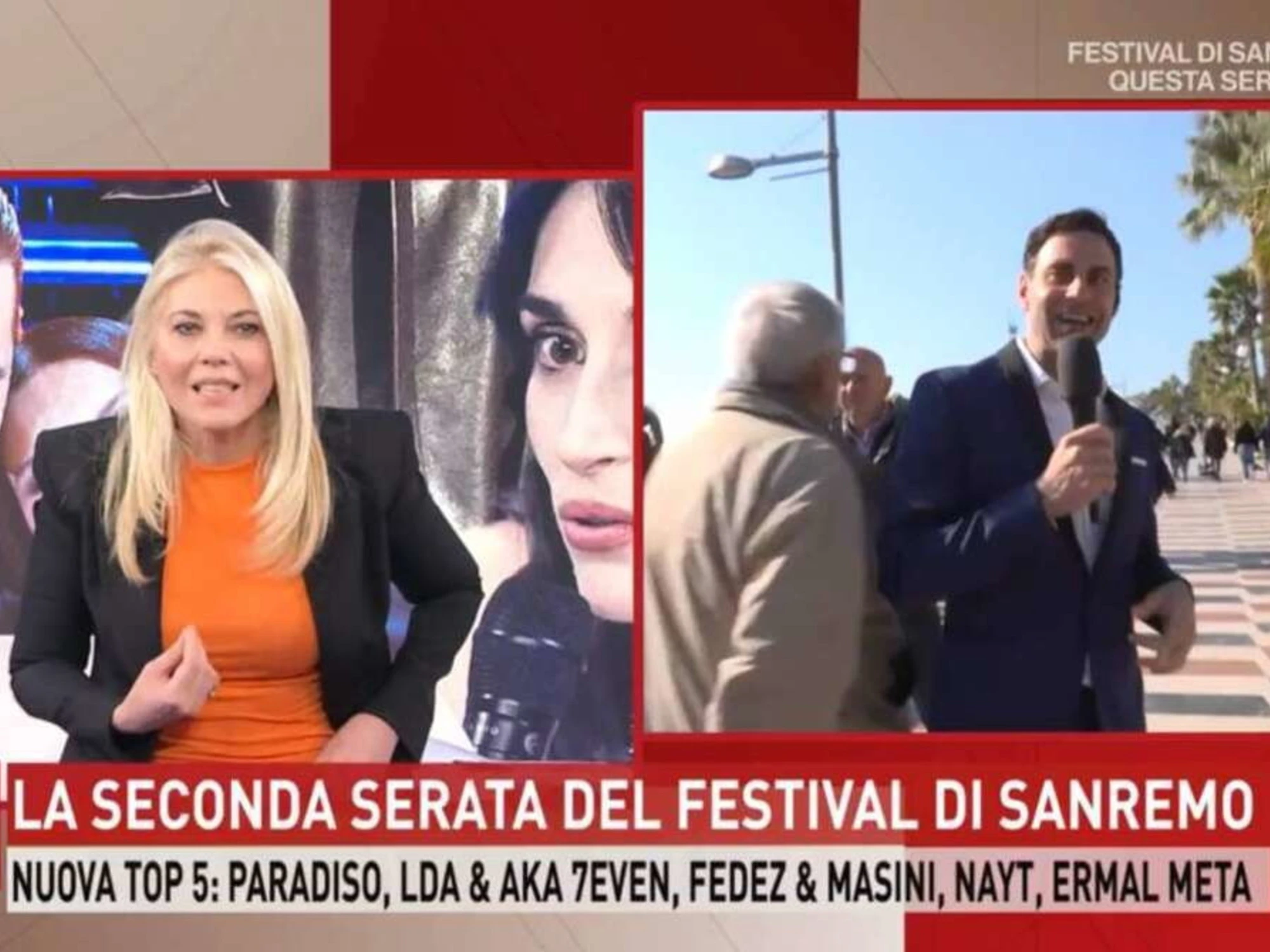 Sanremo 2026, l'inviato indemoniato: un caso a Storie Italiane