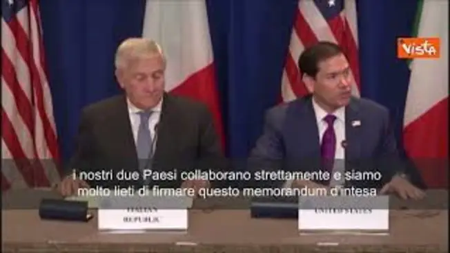 Leggi l'articolo: Firma memorandum intesa materie critiche, Rubio: Italia un grande partner degli Stati Uniti