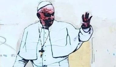 Papa Francesco, mano pesantissima: murales provocatorio dopo gli schiaffetti, che fine fa l'autore