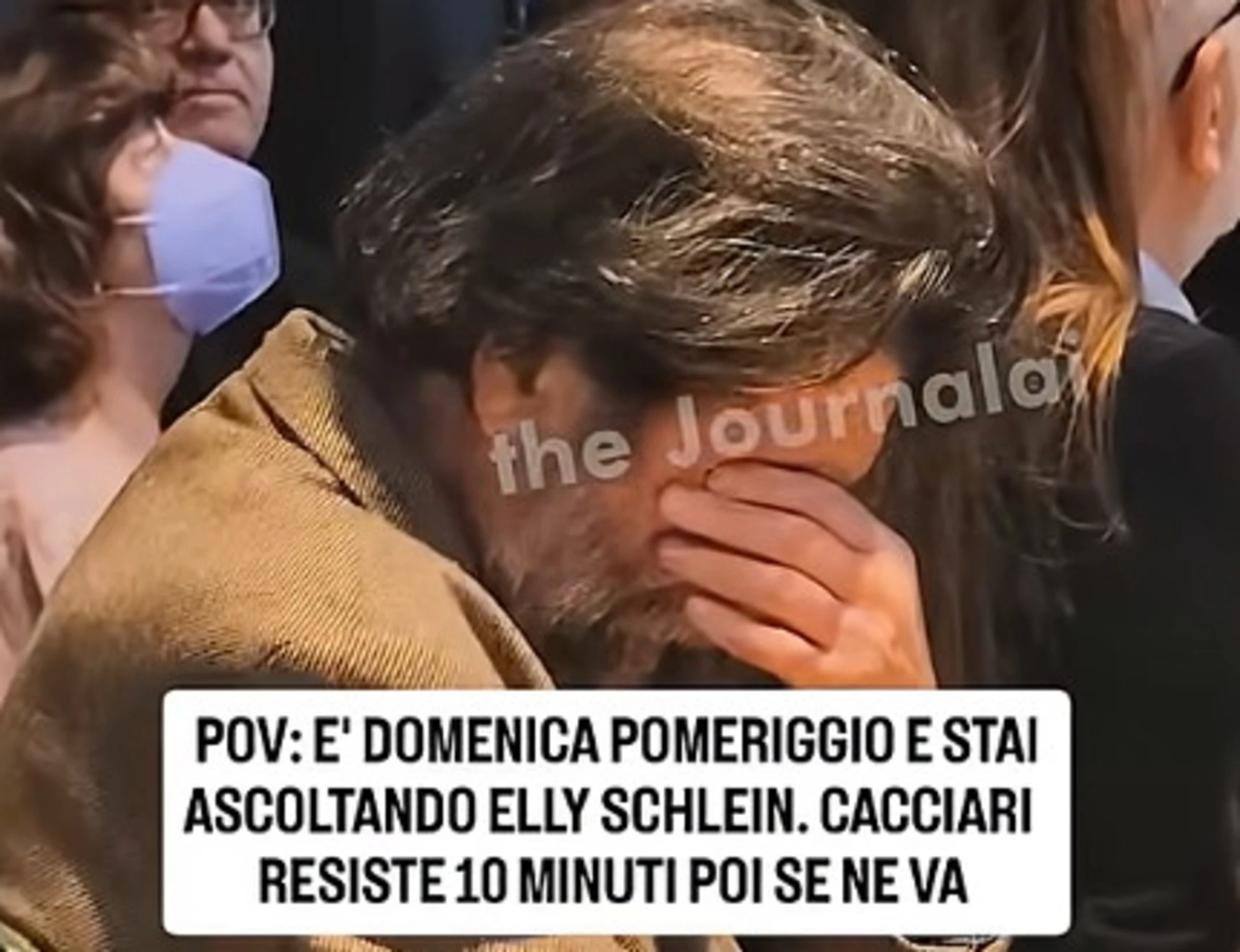 Massimo Cacciari, Elly Schlein parla dal palco? Lui fugge: "Un minestrone"