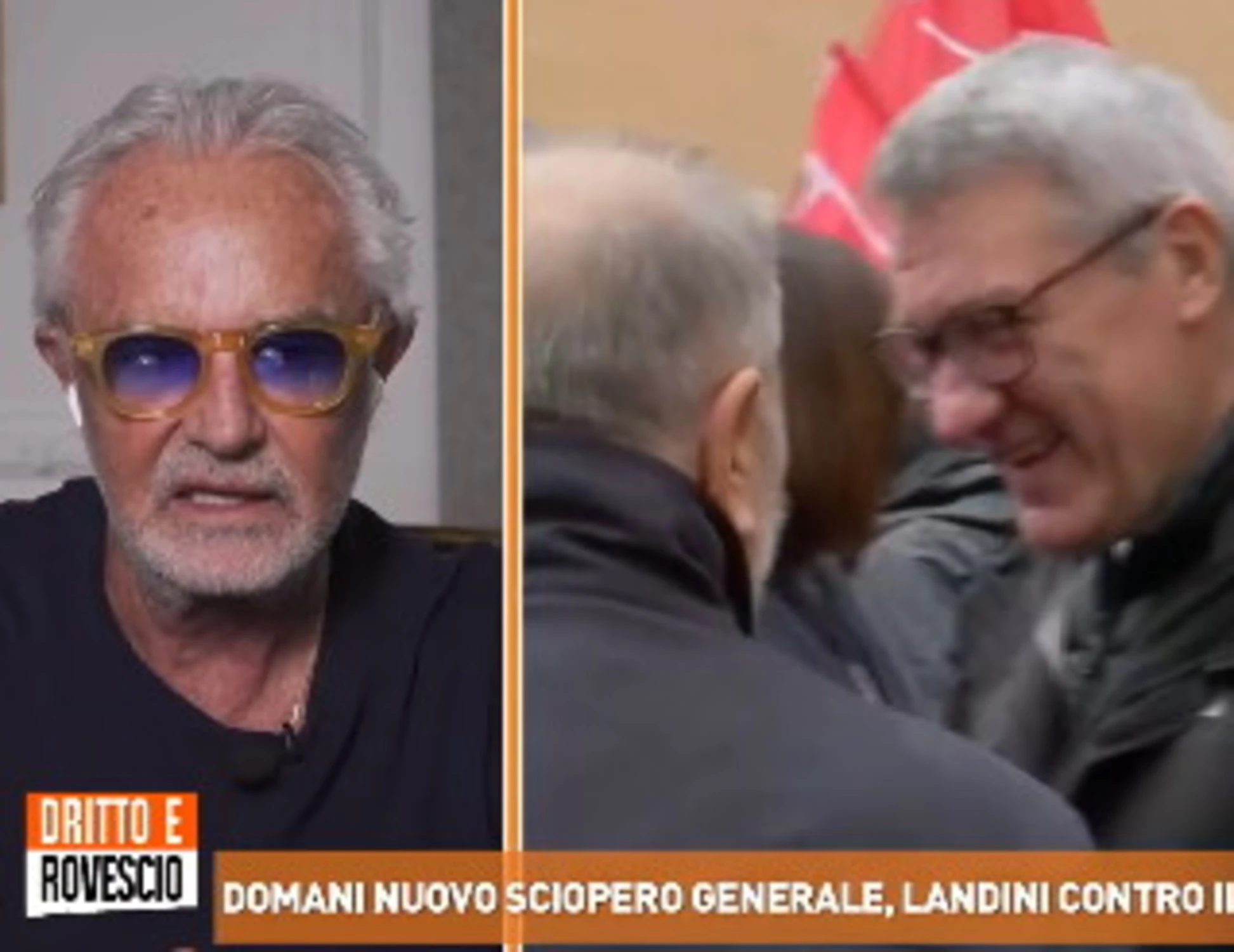 Dritto e rovescio, Briatore demolisce Landini: "Fossi in lui darei le dimissioni"