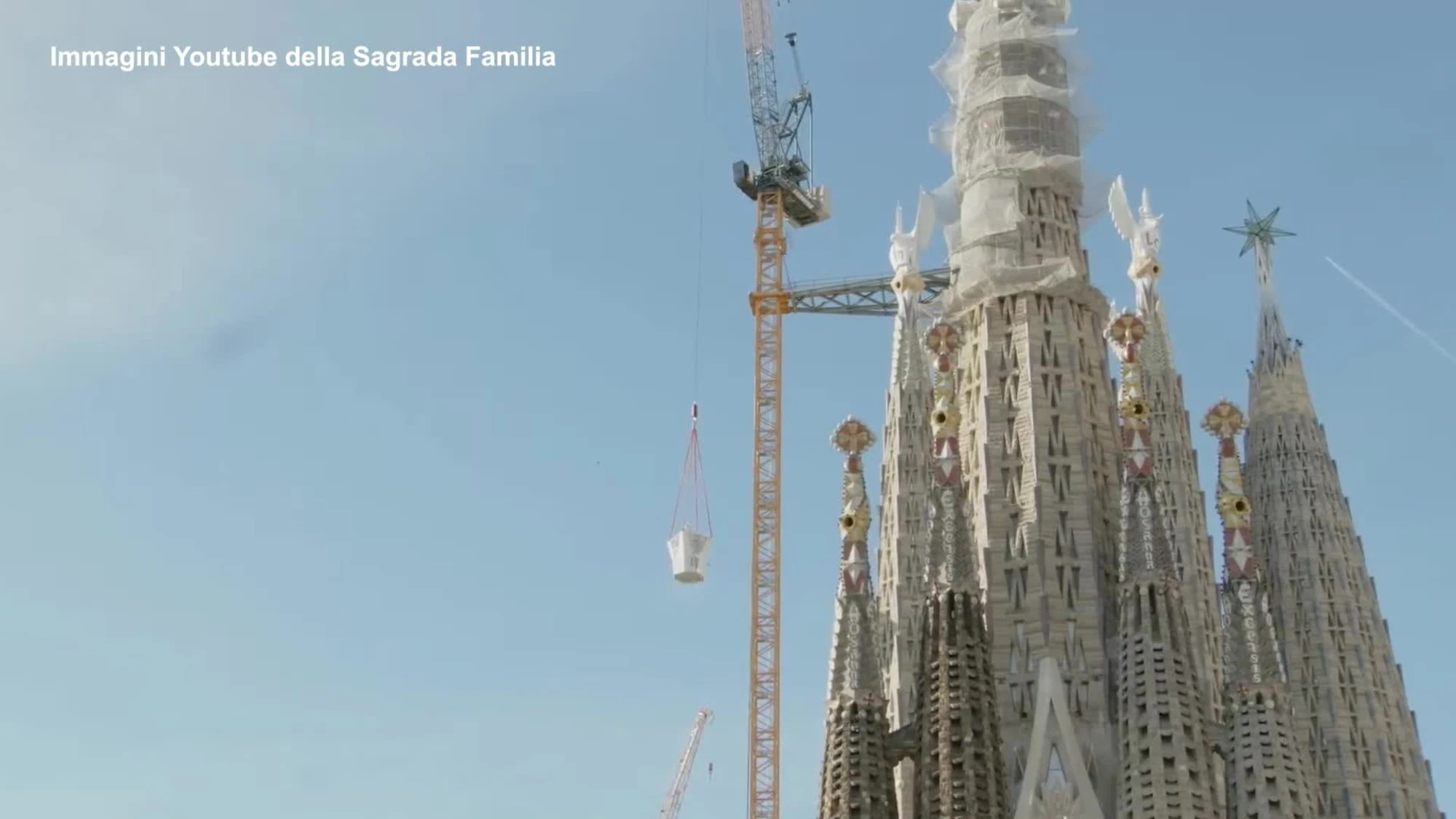 Barcellona, la Sagrada Familia raggiunge la sua altezza massima