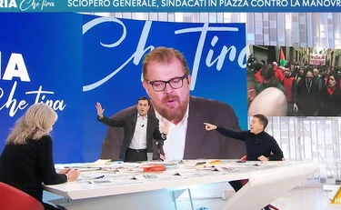 L'aria che tira, Crespi asfalta Parenzo: "Megafono di Landini, non mi invitare!"