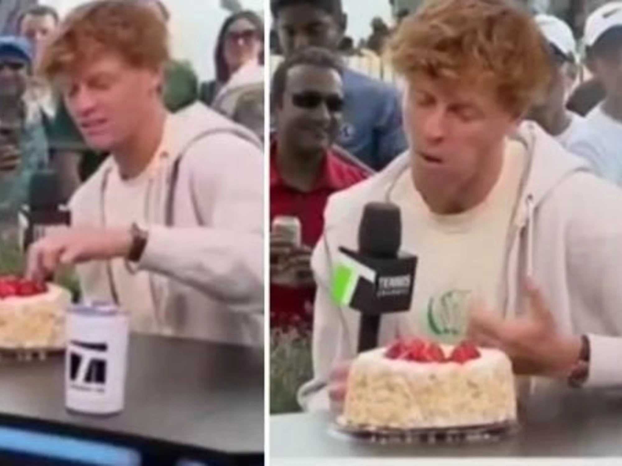 Jannik Sinner, l'ipotesi choc sulla torta alla panna