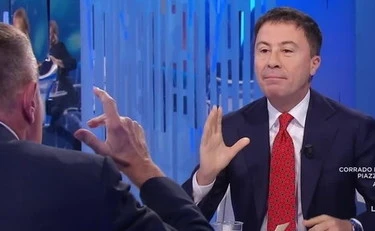 Otto e Mezzo, Italo Bocchino smonta Massimo Giannini: "Anche il tuo amato Stalin"