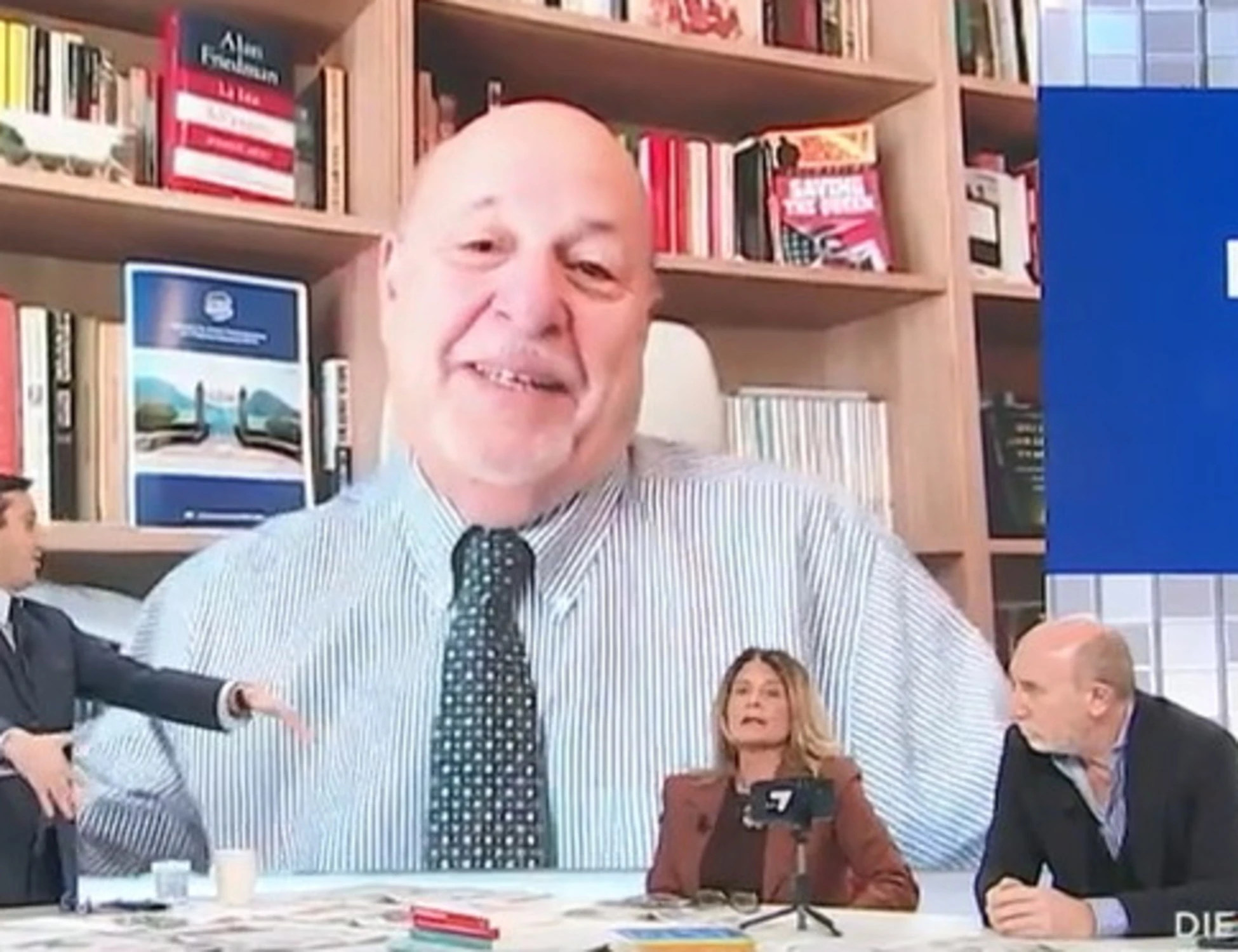 L'aria che tira, Alan Friedman zittito in diretta: "Ma che vuol dire?"