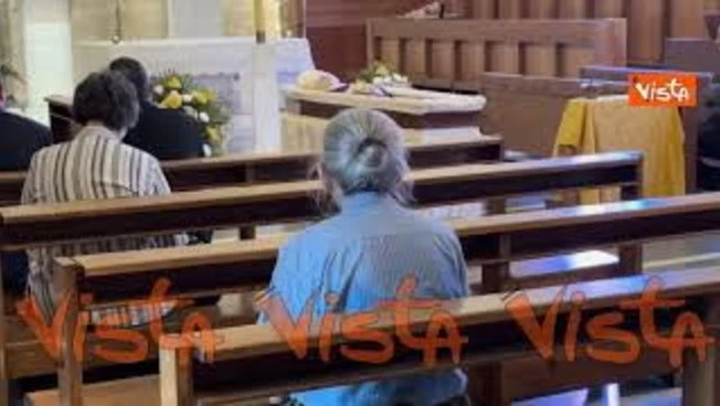 Camera ardente del Cardinal Ruini nella Cappella del Seminario Romano, immagini