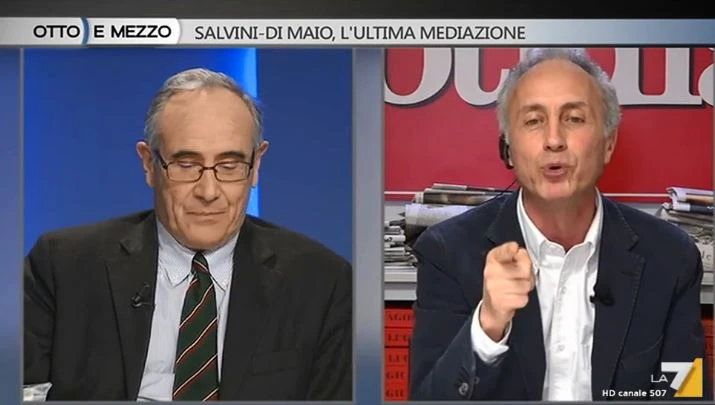 Otto e mezzo, Massimo Franco fa sbroccare Marco Travaglio sulla Tav: "Non sei la mia maestrina"