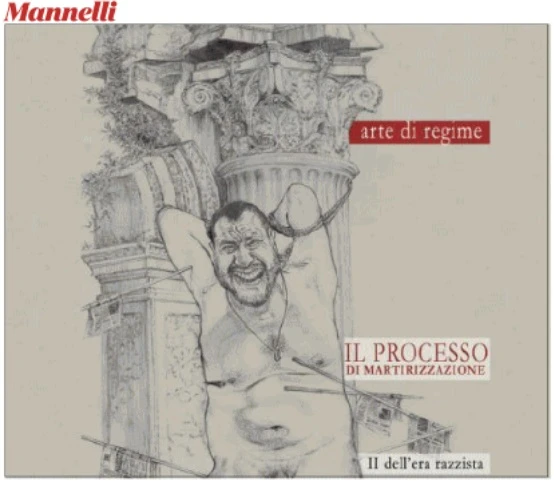 Marco Travaglio, sul Fatto Quotidiano la vignetta del "razzista" Matteo Salvini torturato