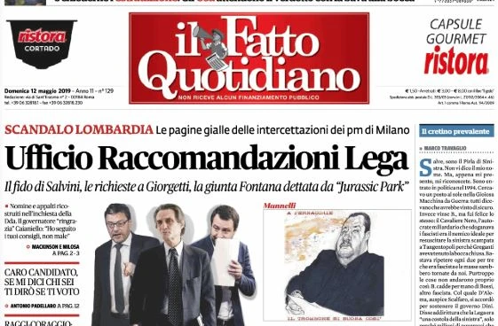 Marco Travaglio, la prima pagina che straborda fango contro Salvini: oltre ogni vergogna