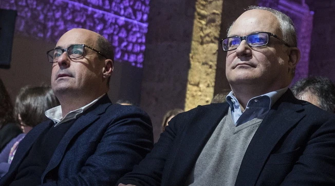 Nicola Zingaretti e Roberto Gualtieri, Augusto Minzolini: "Litigio furibondo sul Mes"