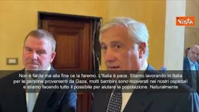Tajani: Massima pressione per tregua a Gaza