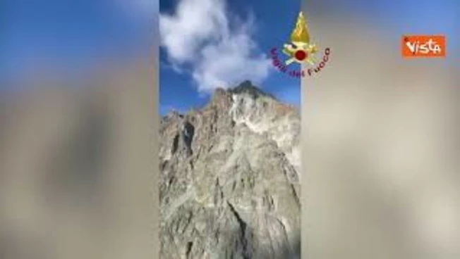 Frana sul Monviso, in corso verifiche dei Vigili del Fuoco e soccorso alpino