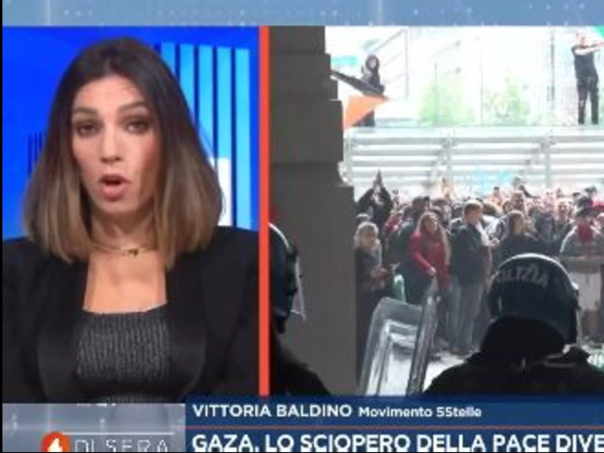 4 di Sera, Vittoria Baldino attacca Meloni: "Aspetto la condanna di un criminale di guerra"