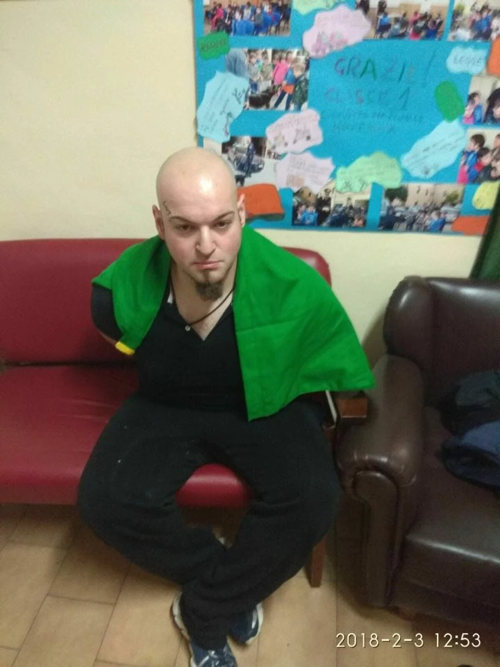 Macerata, il volto di Luca Traini: lui uno dei due che ha aperto il fuoco contro gli immigrati