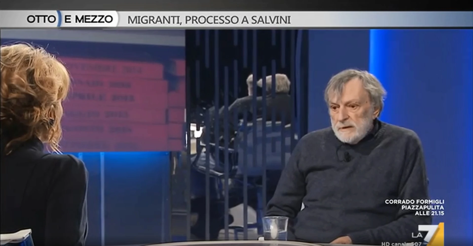 Otto e Mezzo, la vergogna di Gino Strada: "Matteo Salvini un criminale", i tribunali non servono