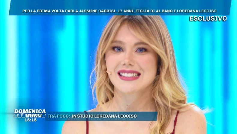 Domenica Live, Jasmine Carrisi e la confessione su Al Bano: "Un padre molto severo. Sapete che alla sera..."