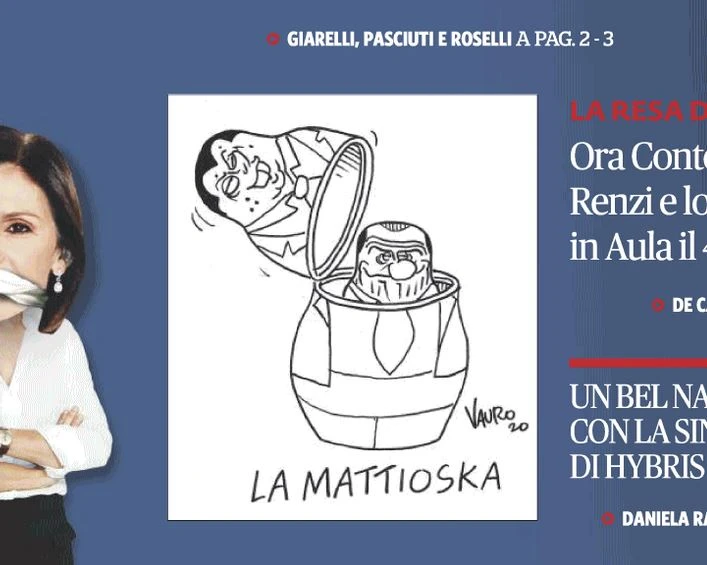 Vauro contro Matteo Renzi: una "matrioska" in prima sul Fatto, dentro c'è la sorpresa Berlusconi
